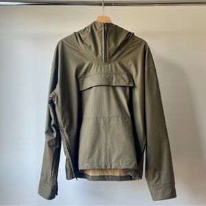 Kovalum Waxed Cotton Anorak in Military Khaki